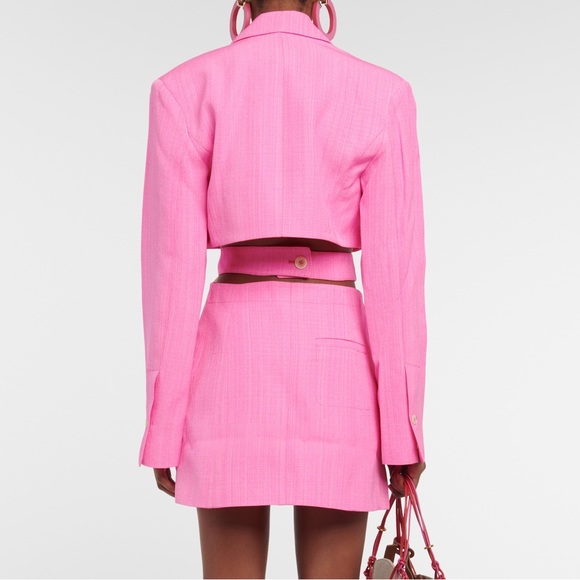 NWT JACQUEMUS La Robe Bari cutout linen minidress - Picture 3 of 11